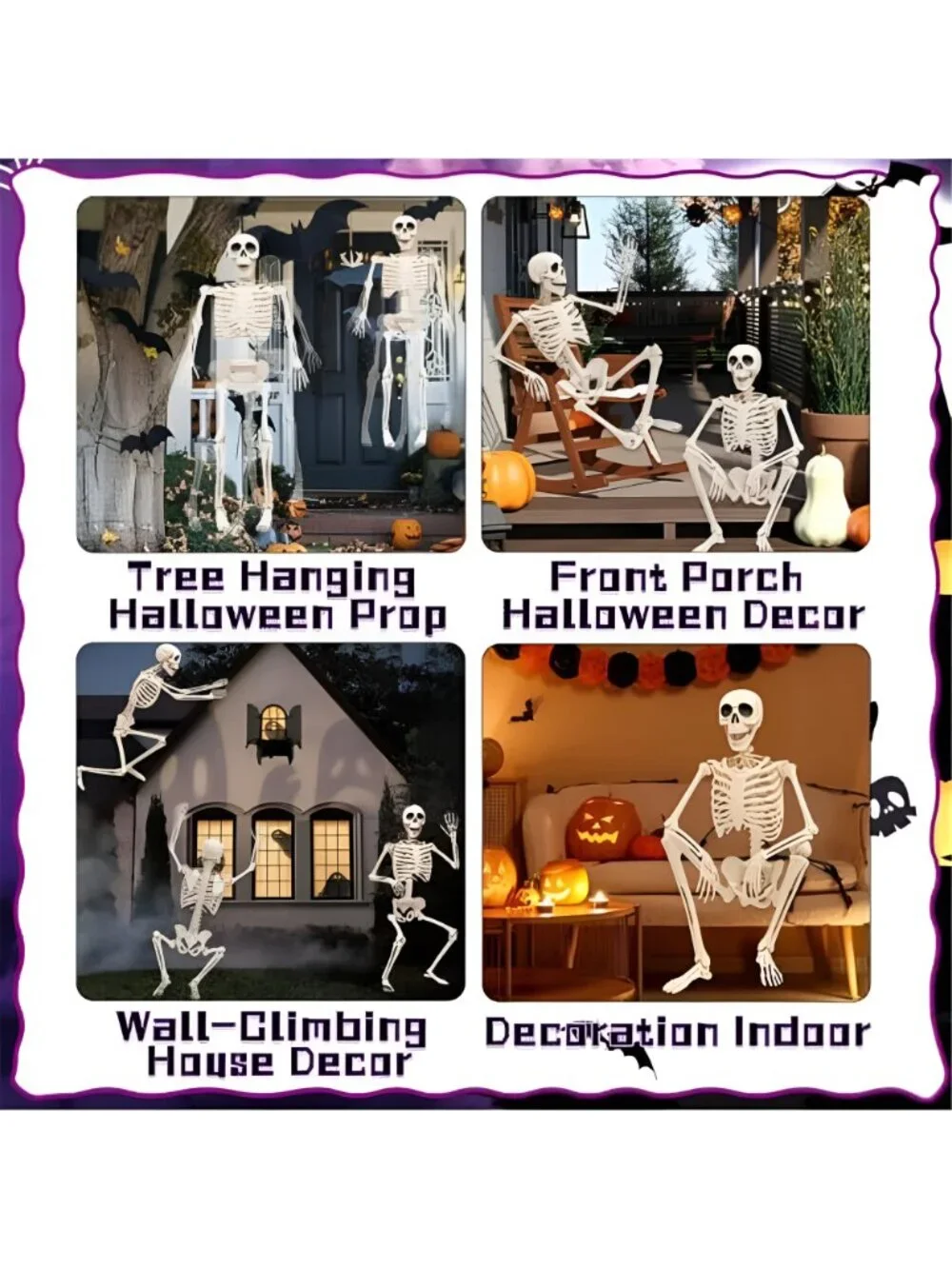 5.75ft Life Size Giant Halloween Skeleton, 69